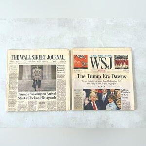 2017 Wall Street Journal - 2 news papers Trump Era